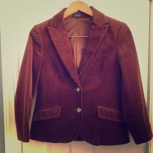 EUC - Brown Scoop corduroy women’s blazer